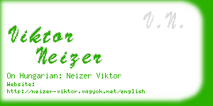 viktor neizer business card